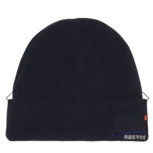 Super dry orange label beanie. Men’s. 100% Cotton